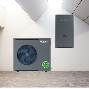 China Hotel Monoblock R32 DC 10kw Heatpump Heating Cooling Hot Water Dc Inverter WiFi Control wholesale