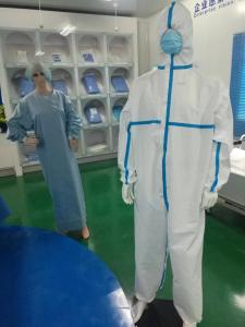 China Corona Virus Medical Disposable coverall Protective Clothing CE certificate suit wholesale