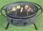 Amazon Hot Selling 32 Inch round Burning Charcoal BBQ grill Wood buring outdoor