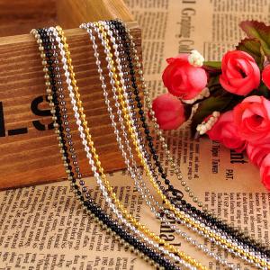 China Handmade bead material electrophoresis buckle bead chain finished necklace sweater chain wholesale