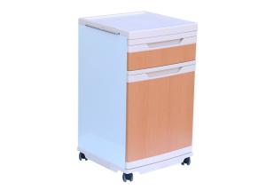 China Patient Room Medical Bedside Locker With Wardrobe On Casters wholesale