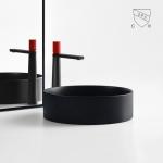 Vessel Counter Top Bathroom Sink Matte Green Color Wash Hand Basin For Hotel