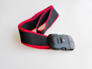 China 3 Dial Lockable Luggage Straps With Combination Lock TSA 12016 SGS Approved wholesale