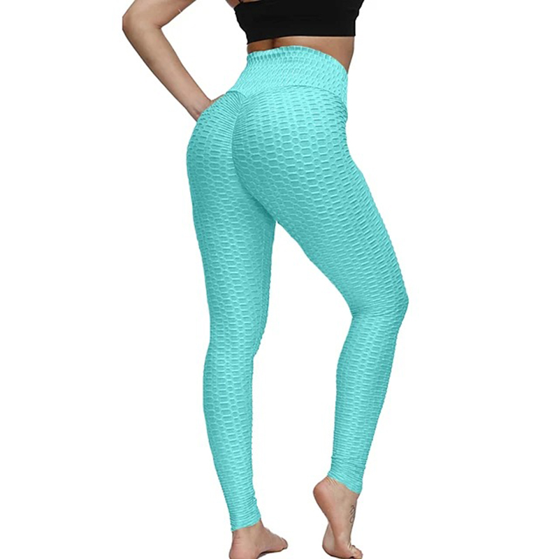 Solid Anti Cellulite Bum Lifting Leggings , Waist Slimming Booty Leggings