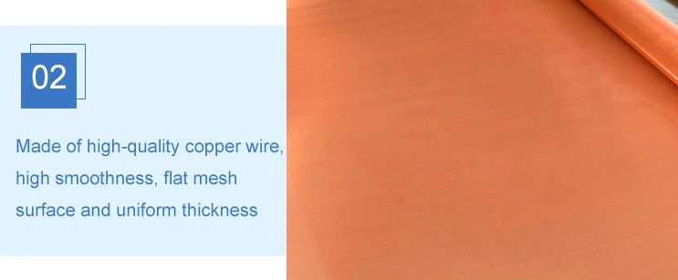 150X150mesh Copper Woven Wire Mesh , 0.065mm Fine Copper Mesh Screen