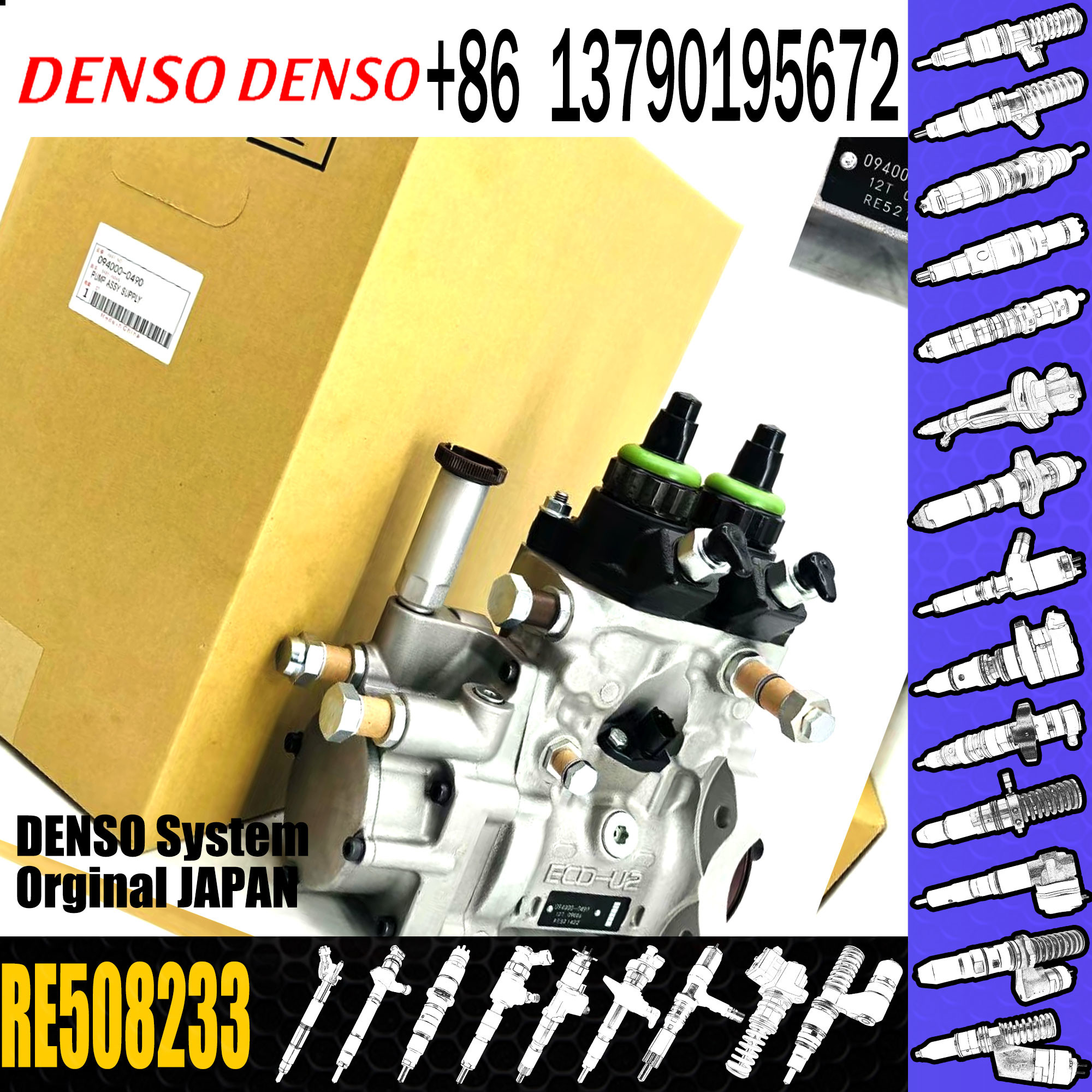 High quality common rail diesel fuel pump 094000-0360 0940000360 RE518807 RE508233
