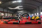 Small Indoor Inflatable Race Track Waterproof PVC Tarpaulin Material EN14960