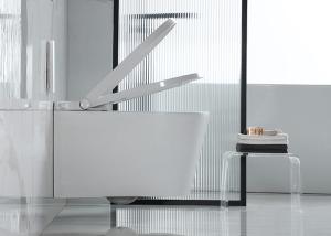 China Elongated Rimless Toilet Bowl Intelligent Wall Hung for Bathroom wholesale