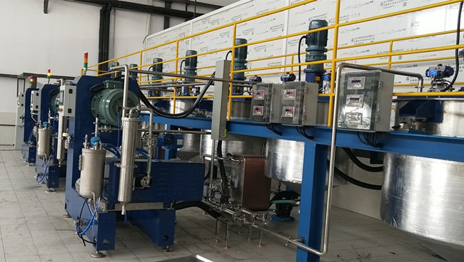 22KW PLC Large Flow Bead Mill With External Circulation Cooling