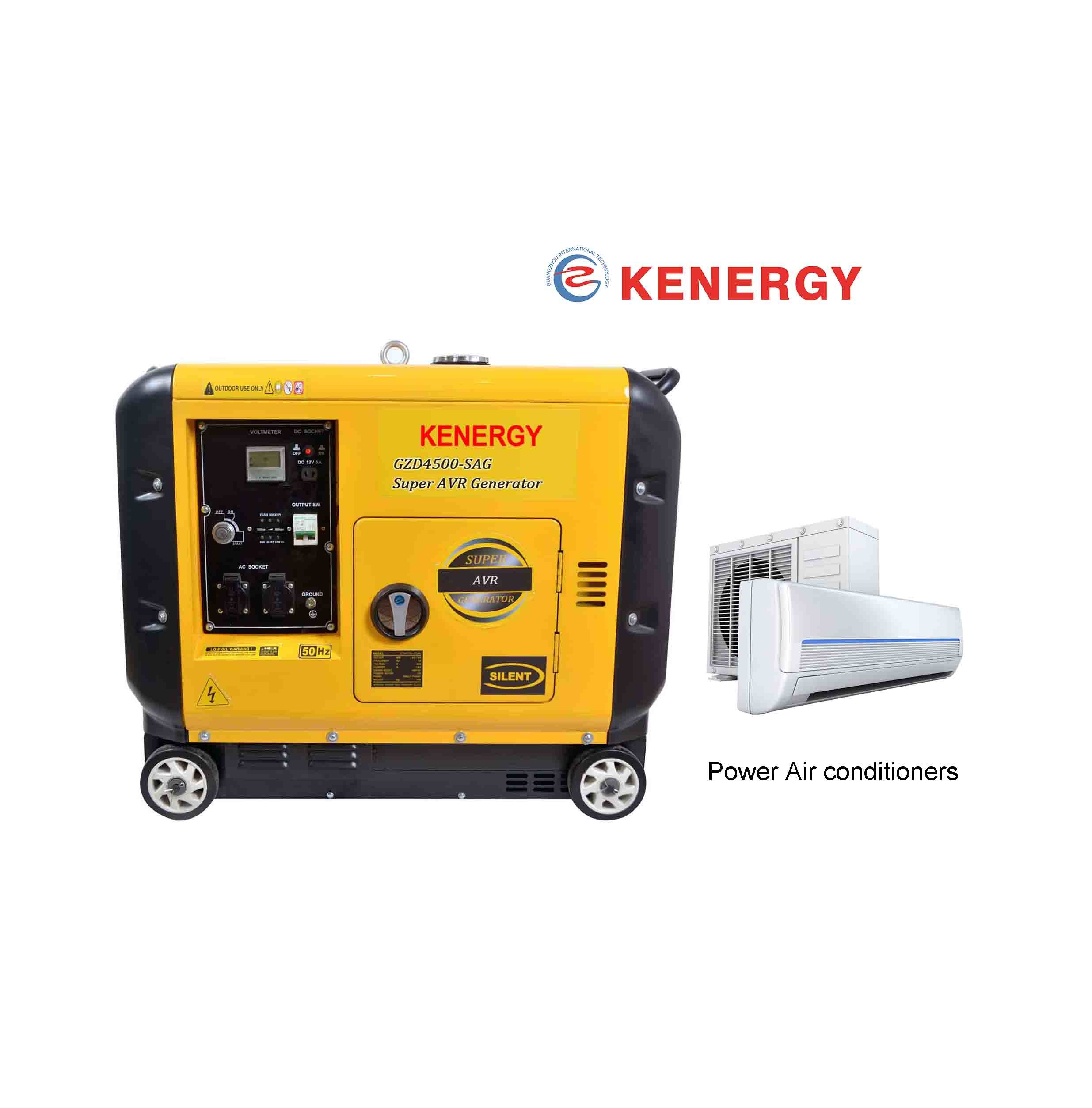 230V 50-60HZ low-noise ultra AVR digital inverter generator 4500W variable frequency alternators for electricity