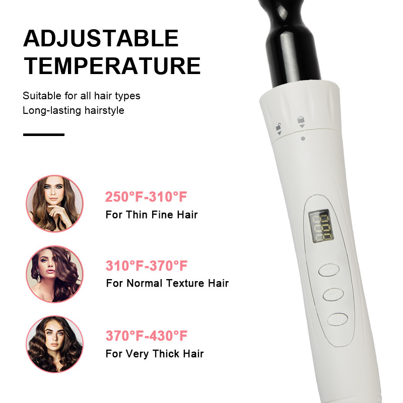 5 In 1 Interchangeable Curling Iron Set 49W Instant Heat Up