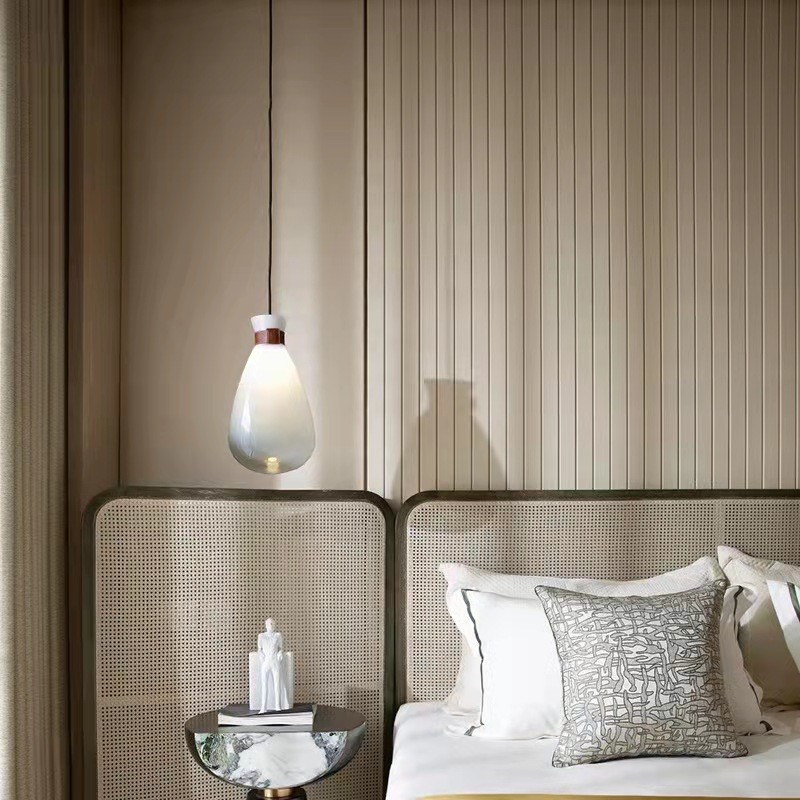Nordic Modern Creative Glass Gloss Wishing Bottle Chandelier Simple Bedroom Bedside Bar Restaurant Lamp(WH-GP-112)