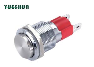 China High Head Stainless Steel 1NC 10A Push Button Switch wholesale