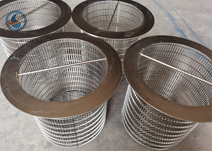 Reverse Winding Silk Screen Vee Wire Wrapped Screen SGS ISO