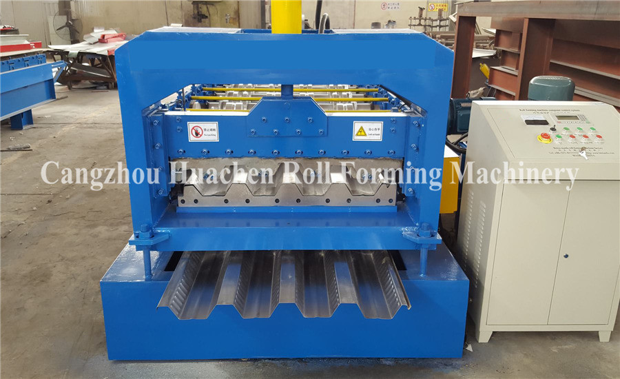 Steel Floor Decking Sheet Roll Forming Machine / Roll Former