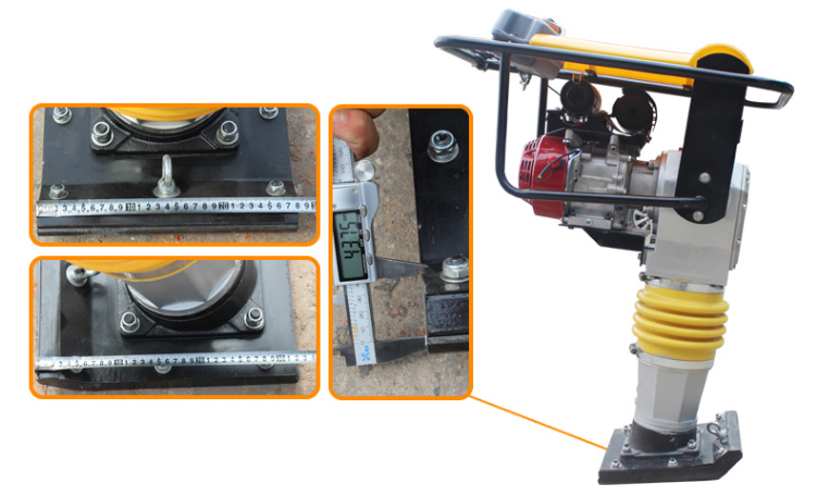 Manual Tamping Rammer Earth Rammer with 80 kg Compaction Force and Honda GX160 Engine