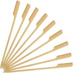 Teppo Barbecue Bamboo Food Picks Long Wooden Skewers With Customized Logo