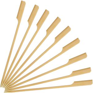 China Eco Friendly Disposable BBQ Bamboo Food Picks Skewers 12 Inch wholesale