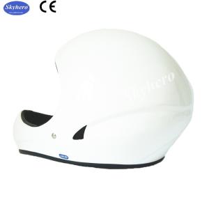 China Speed flying helmet GD-B Fiber glass Paragliding helmet white colour full face hang gliding helmet wholesale
