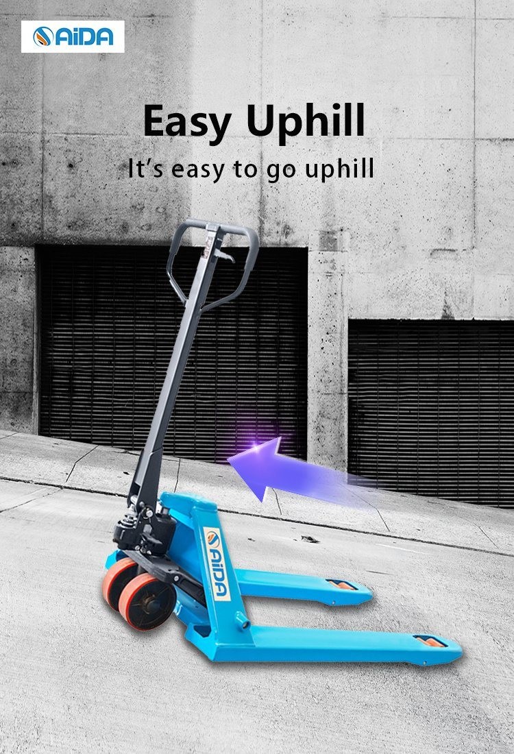 AIDA Electric Hand Pallet Truck with 1150mm Fork Length and Mechanical Steering