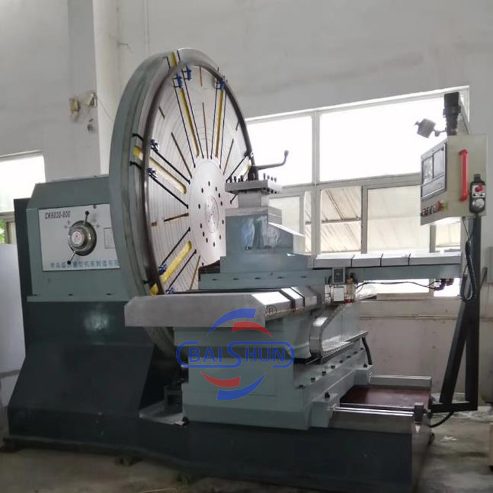 Professional Floor Type Facing Lathe Machine For Machining Automotive Wheel