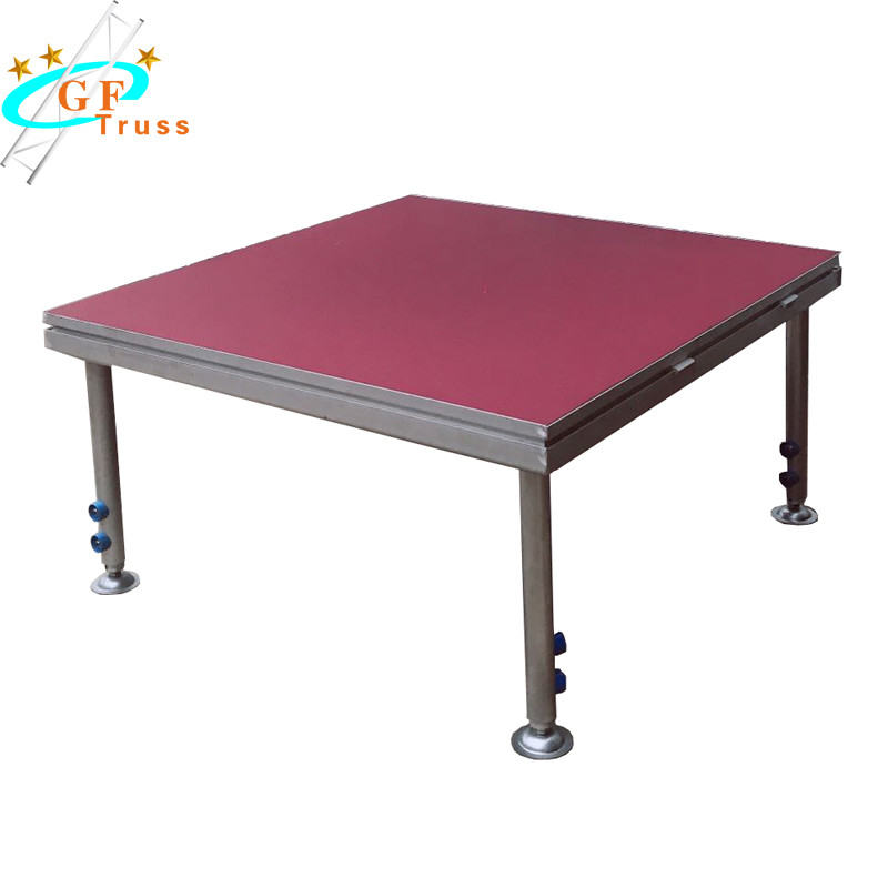 Portable Outdoor Event Aluminum Stage Platform Non Slip Acrylic Glass Surface