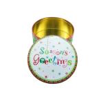Personalized Tin Box Vintage Cake Tins Food Grade Cookie Gift Tins Round Favor