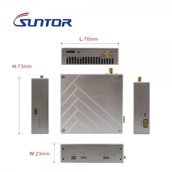 CD30HPT Double antenna 30km fixed wing UAV Data Link support pixhawk open source autopilot