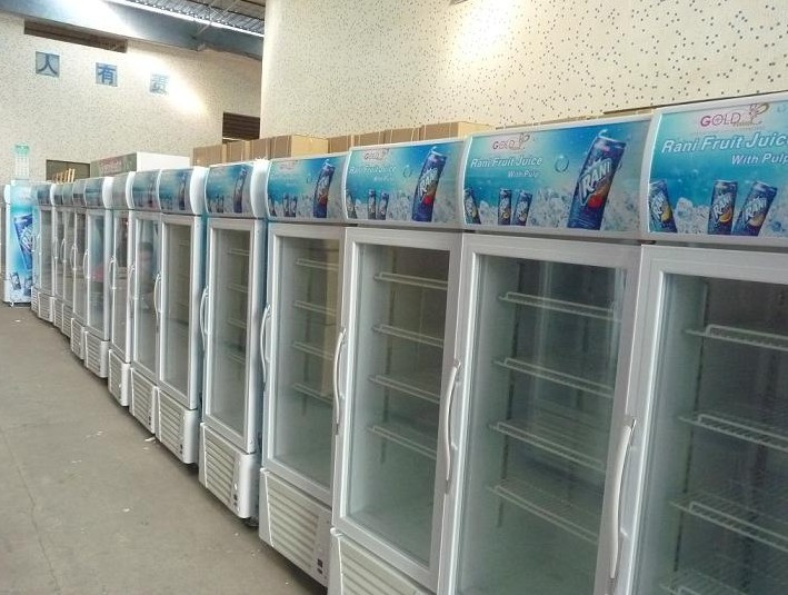 5 Layer And Adjustable Shelf Commercial Beverage Cooler 400L / 800L / 1220L