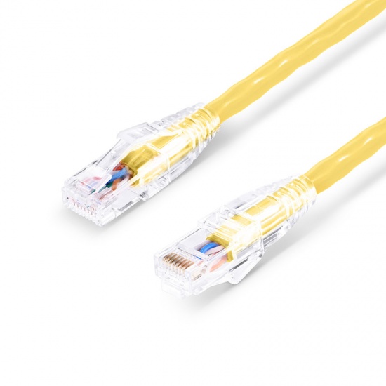 1m 3m 5m 50m Cat5 Network Cable with Unshielded UTP YELLOW Copper 24awg 0.5mm Conductors