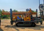 Diesel Engine 350 Meters Depth Crawler Mounted Drill Rig For Civil Industry