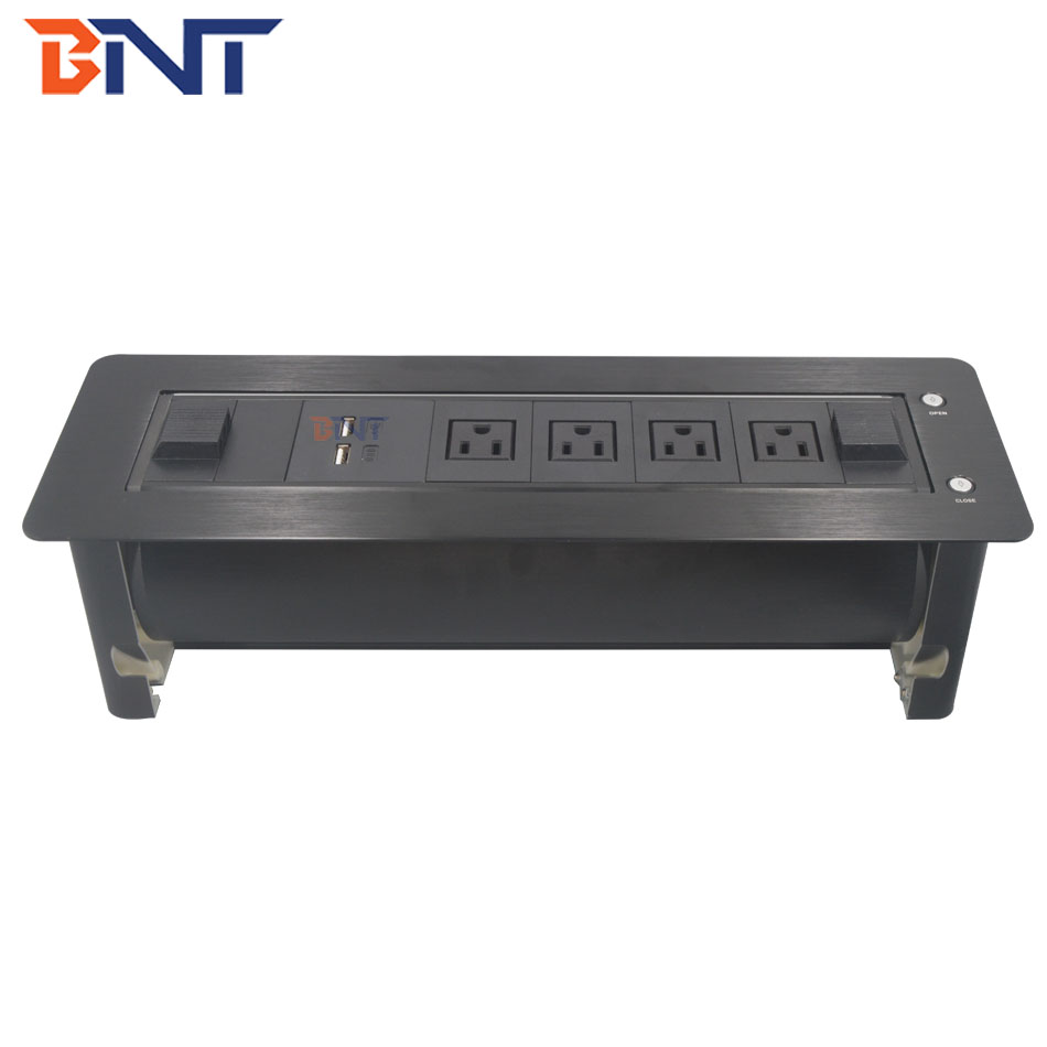 Factory strong power motorized table mounted power socket for office table
