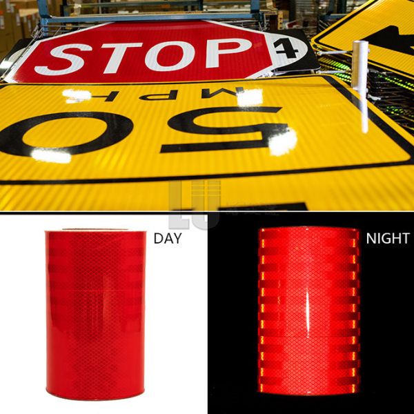 Type IV Plastic Reflective Adhesive Sheet High Intensity for Sign ODM