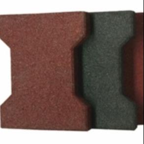 China Eco Friendly Dog Bone Tiles EPDM Granules Rubber Brick Pavers wholesale