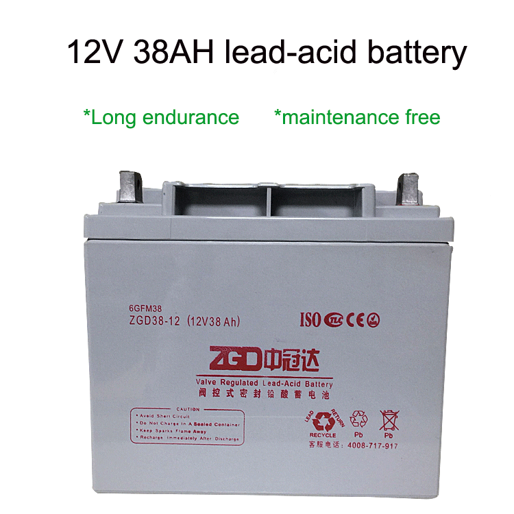 12V 38AH Lead Acid Rechargeable Ups Battery Solar Inverter Battery 12kg