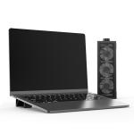 1035g Three 8025 Fans Laptop Cooler Stand , 1800RPM Adjustable Laptop Cooling