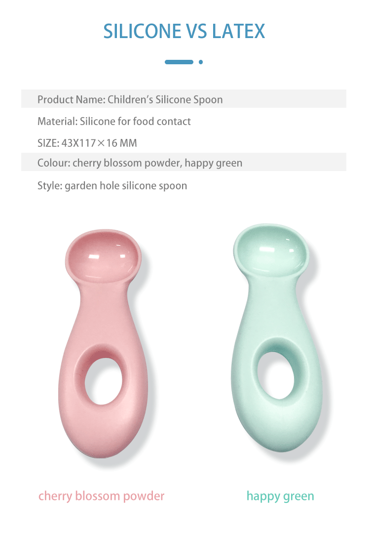 1 To 2 Years Silicone Infant Spoons Gel Soft Silicone Feeding Spoon For Newborn Toddlers