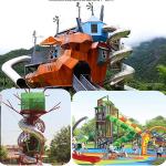 Innovative Outdoor Amusement Park Equipment Galvanized Steel Material