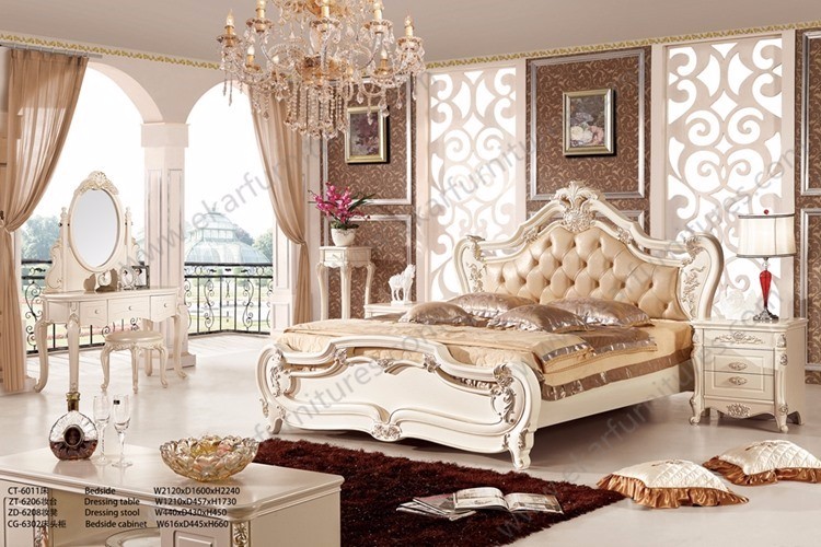 China bed making factory high quality fashionable king size bed 6018