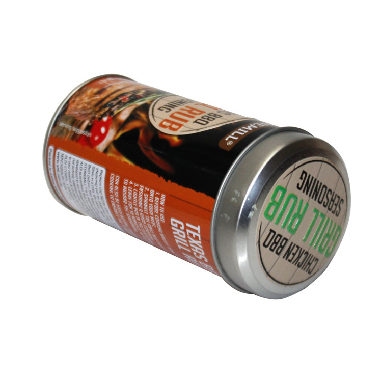 Wholesale Kitchenware Pepper Tin Can Custom Metal Spice Tin Box Cumin Powder Tins With Inner Lids