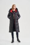FODARLLOY Shine High Quality ladies warm hooded fur collar cotton-padded clothes