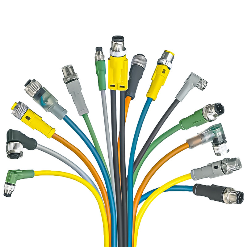 5 Poles A Coded M12 Sensor Connector UV Protection Cable Waterproof Wire Connector