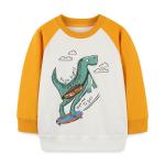 Custom thick children's 100% cotton pullover cartoon shirt toddler long-sleeved