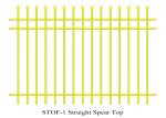 Stright Spear Top Garrison Fencing Panels 2100mmx2400mm tubular security fence