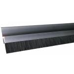 Wind Proof Door Bottom Brush , Galvanized Aluminum Base Under Gate Brushes