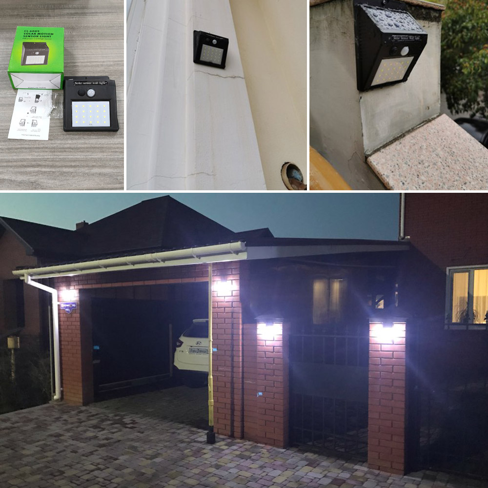 PIR Security Rechargeable Outdoor LED Solar Lights