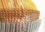 22mm Round Silver Stainless Steel Chainmail Ring Mesh Curtain