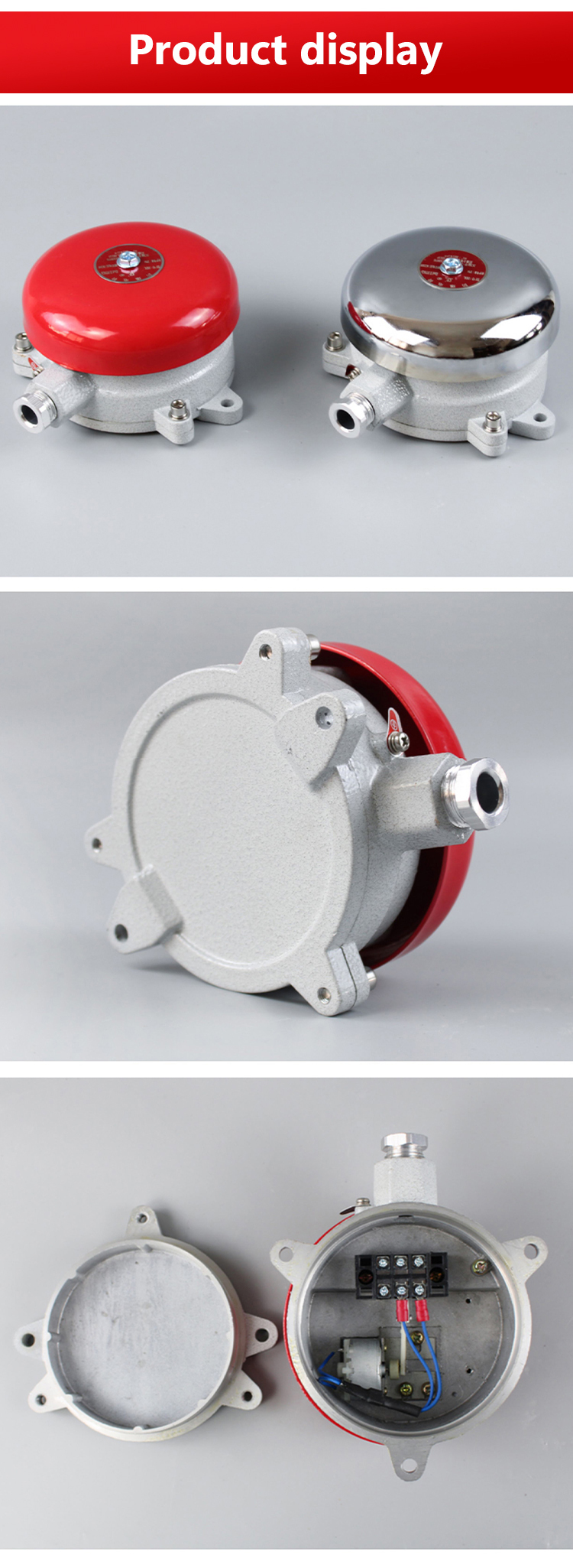 BAXIT Corrosion Resistant Ex d Alarm Bell for Chemical Industry