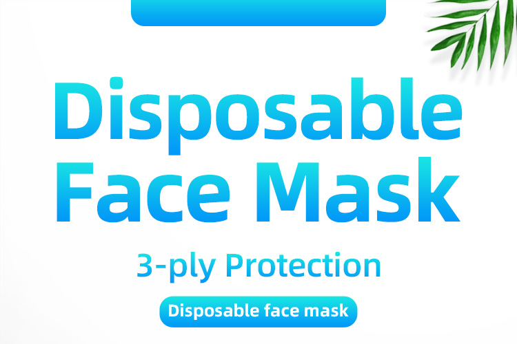 2020 Hot Sale daily protection mask 3-ply disposable face mask with FDA CE