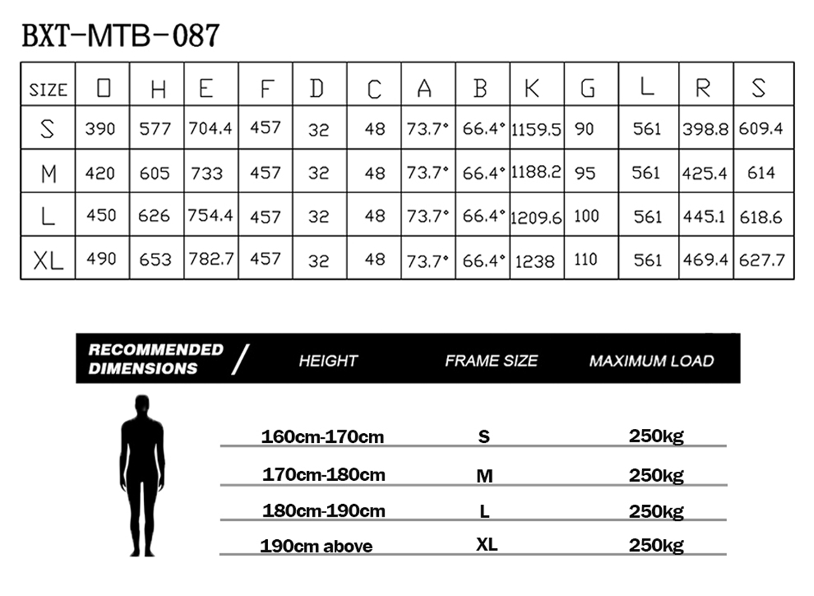 Suspension Carbon Hardtail Mountain Bike Frame MTB 29er Boost Hardtail Frame Travel 150mm